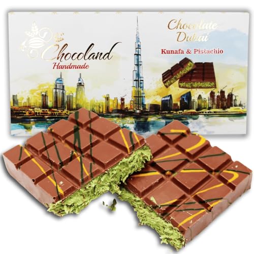 Dubai Schokolade Made in Dubai 220g | Original aus Dubai | Perfekt für Festlichkeiten und Geschenke | Hype Produkt des Jahres | Ideal für Geburtstage, Neujahr und besondere Anlässe