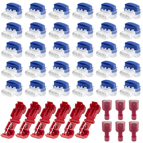 36 Stück Kabelverbinder Mähroboter, Gobesty Kabelverbinder Set für Mähroboter mit Gel Füllung, 30stk Kabel Verbinder+6stk Anschlussklemmen Wasserdicht Verbinder Kompatibel mit Allen Garten Mähroboter