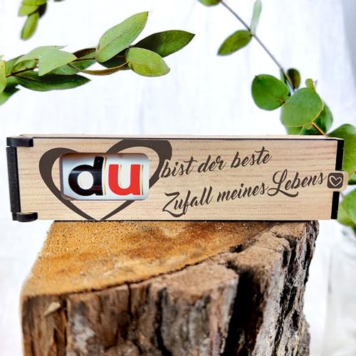 Du bist der Beste Zufall meines Lebens - Schokoriegel inkl. Duplo - Geschenkbox, Für Freund, Jahrestag , Männer Geschenke Kleinigkeiten, Dankeschön