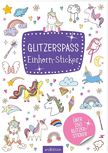 Glitzerspaß – Einhorn-Sticker: Über 250 Glitzersticker | Sticker mit Glitzereffekt