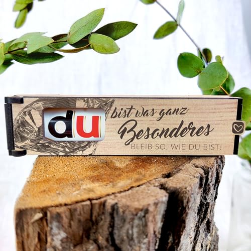 Du bist etwas ganz Besonderes, bleib so wie Du bist - Schokoriegel Geschenkbox inkl. Duplo - Geschenk Freundin, Für Ehemann, Weihnachten Kleinigkeiten, Geburtstagsgeschenk