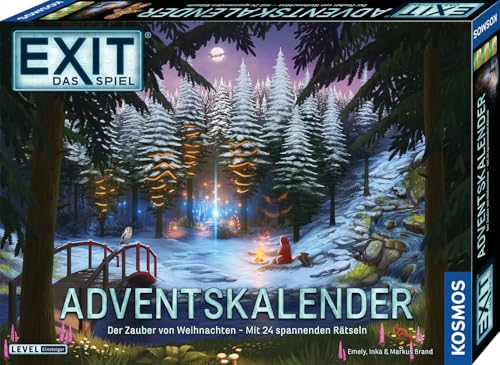 KOSMOS 685348 EXIT - Das Spiel Adventskalender 2025, Der Zauber von Weihnachten mit 24 spannenden Rätseln, Escape Game Adventskalender
