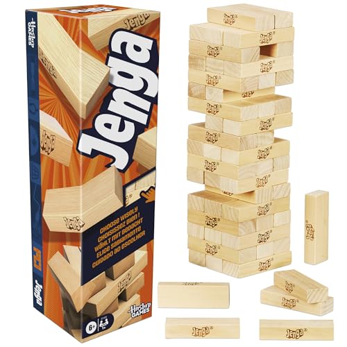 Offizielles Hasbro Jenga Spiel mit digitalem Würfel