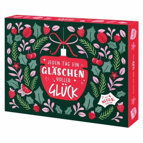 Glück Marmeladen Adventskalender, 24 Mini-Gläser & Aufstriche, 672 g