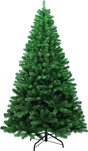 Künstlicher Weihnachtsbaum -mit 40 DIY Weihnachtsbaumschmuck,180cm Tannenbaum 800 Spitzen Metallständer Einfacher Aufbau Christbaum Kunstbaum Grün Weihnachtsbaum künstlich Christmas Tree