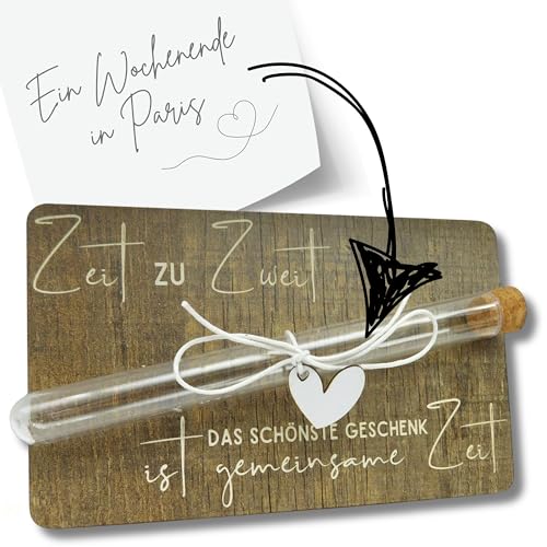 Gutschein Verpackung für Partner - Geschenke für Frauen Männer, Geschenke für Freundin Geburtstagskarte Kinogutschein Männergeschenke frauen geschenk jahrestag geschenk für sie - Zeit zu Zweit