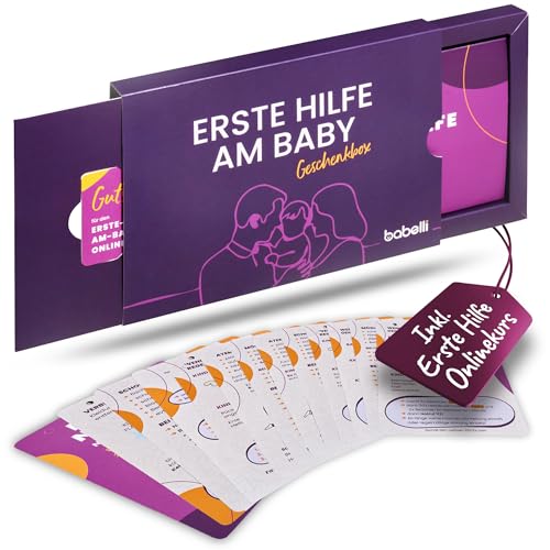 Erste Hilfe am Baby Geschenkbox für (werdende) Eltern - das sinnvollste Geschenk zur Geburt & Babyparty