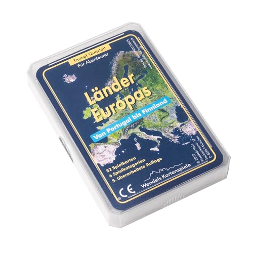 Wendels Kartenspiele Länder Europas Trumpf Quartett Spiel mit aktuellen Infos