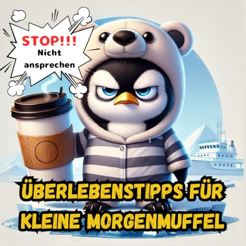 Stop!!! nicht ansprechen - Überlebenstipps für kleine Morgenmuffel: Dieses humorvolle Buch ist für alle, die den Tag erst nach dem 3. Kaffee ertragen. ... Illustrationen von grummeligen Tieren.