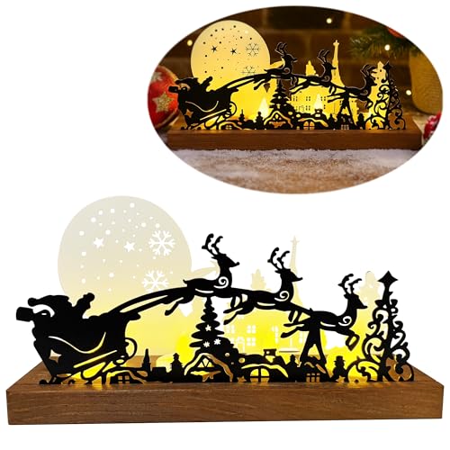 Advent Kerzenhalter aus Holz & Metall – moderner Adventskranz mit 4 Teelichtern, festliches Adventsgesteck für Tischdeko & warme Lichtmomente in der Weihnachtszeit, stilvolle Deko & Geschenkidee