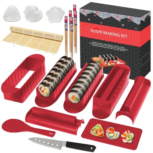 HI NINGER Sushi Set zum Selber Machen, 20-TLG. Sushi Maker Set für Anfänger