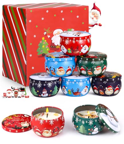 Duftkerze Set 8 stück,Duftkerzen Geschenkset für Frauen Duftkerzen Soja Wachs Natürlich Sojawachs Aromatherapie Kerzen Stress Kerzen Geschenk Weihnachten Geschenkset für Frauen Weihnachten,Bad,Yoga