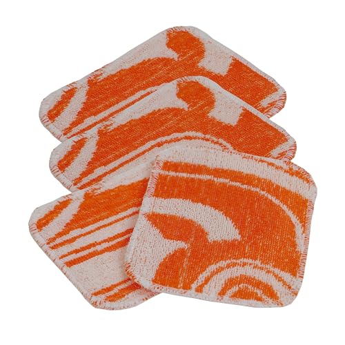 TURBO PRODUKTE TurboScrub 4er Set - Umweltfreundlicher Schwamm - 100% recycelte Baumwolle - Langlebig, Effizient & Vielseitig - Spülschwamm waschbar