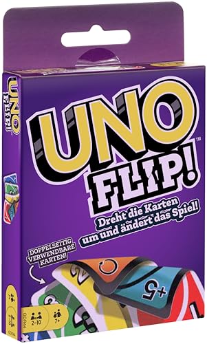 Mattel Games GDR44 - UNO Flip Kartenspiel, deutsche Sprachversion, ab 7 Jahren