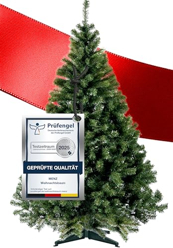 Künstlicher Weihnachtsbaum 180 cm, Grün – überzeugend für 10 Jahre – Pflegeleicht Preiswert Festlich – Tannenbaum künstlich von Menz