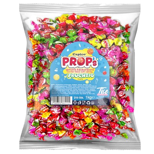 Capico Props, fruchtig gefüllte Kaubonbons, 1000g ca. 210 Stück