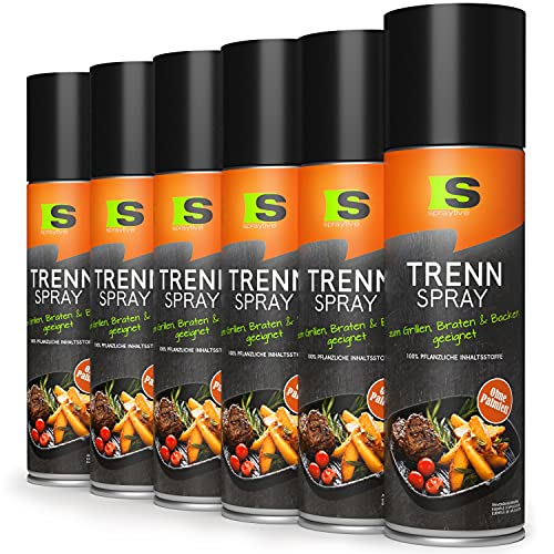 1 x 400ml Spraytive BBQ Trennspray - Zum Grillen, Braten & Backen - Trennfett, Antihaftspray, Non Stick Spray für Weber Grills, Tefal, Plancha Grills, Sandwich Maker