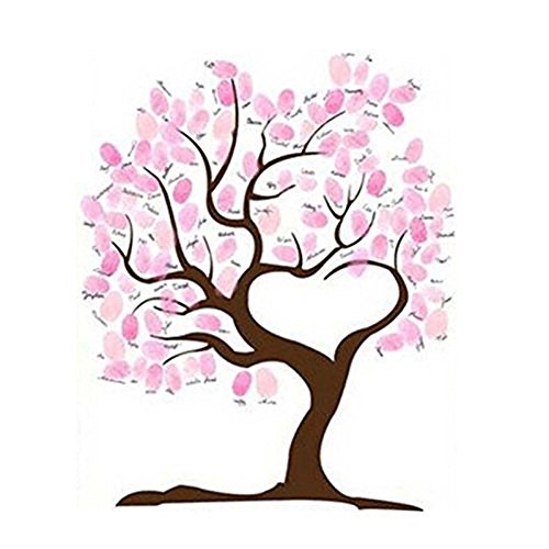 SwirlColor Hochzeits Baummuster Leinwand Baum Hochzeitsbaum Gästebuch Leinwand