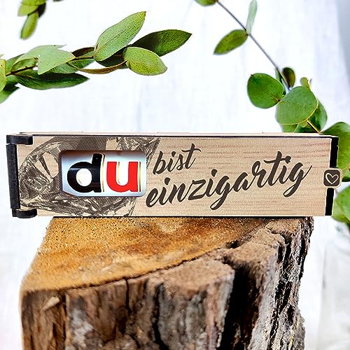 Du bist einzigartig - Schokoriegel Geschenkbox inkl. Duplo - Geburtstagsgeschenk Für Frauen, Freunde Geschenk, Kleinigkeiten, Geschenke Zum Jahrestag Für Ihn, Geschenke Für Ehemann, Geschenkideen