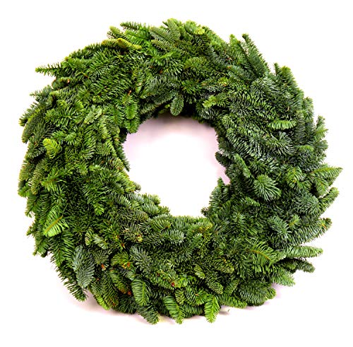 Adventskranz frisch Ø 40 cm Zweige Nobilistanne echte Tannen ohne Deko Weihnachten