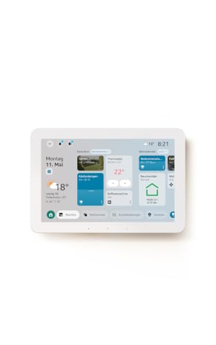 Amazon Echo Hub, Smart-Home-Bedienpanel (8 Zoll). Erlebe eine überarbeitete Benutzeroberfläche mit individuellen Anpassungsmöglichkeiten und Alexa+. Kompatibel mit Tausenden Geräten