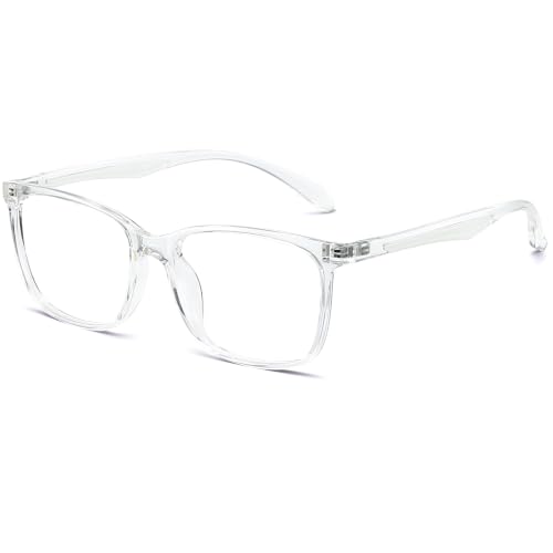 ANRRI Blaulichtfilter Brille Herren Computerbrille für Damen Kristall