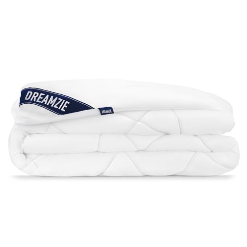 Dreamzie Bettdecke 155x220 cm Sommerdecke 150gsm, Sommer Steppdecke 155 x 220, Leicht Dünn Weiche Atmungsaktive Sommerbettdecke, Zudecke Mikrofaser, Zertifiziert Oeko-Tex