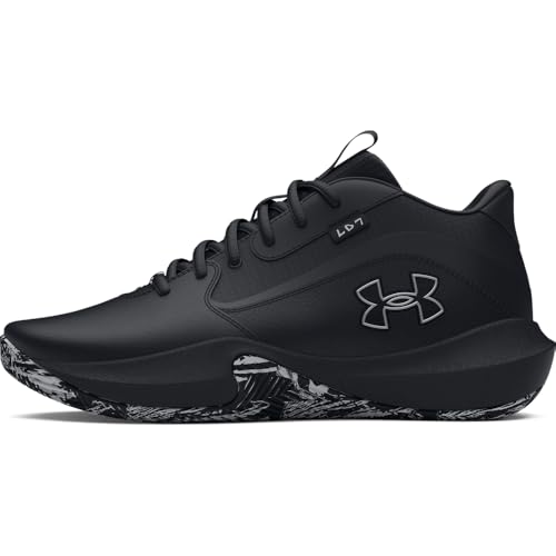 Under Armour Lockdown 7 Herren-Sneaker, Schwarz, Schwarz, Metallic-Silber, 43 EU