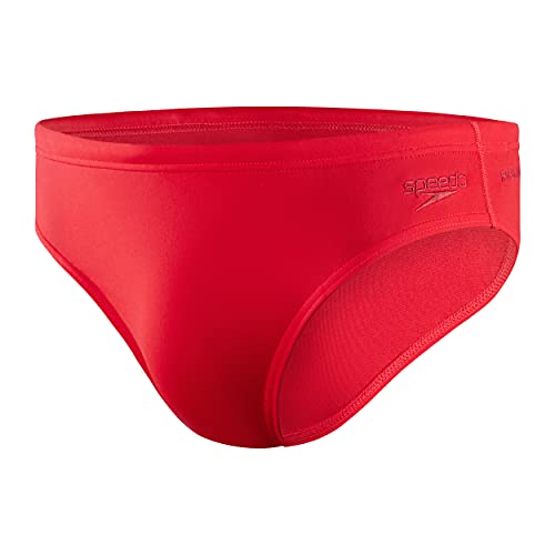 Speedo Herren Endurance+ Badehose 7 cm | Chlorbeständig | Recyceltes Material | Schwimmen Fitness | Training Schwimmbekleidung, Fed Red, 28