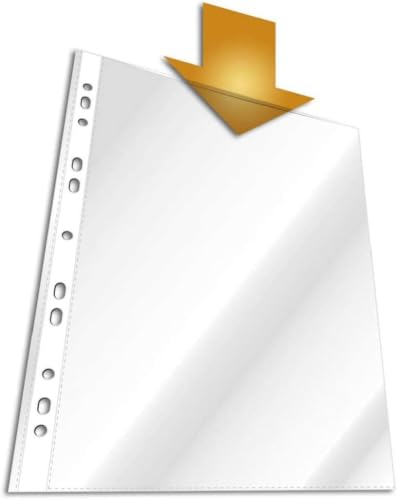 Durable Klarsichthüllen A4, Prospekthüllen, 100 Stück, glasklar, 267219