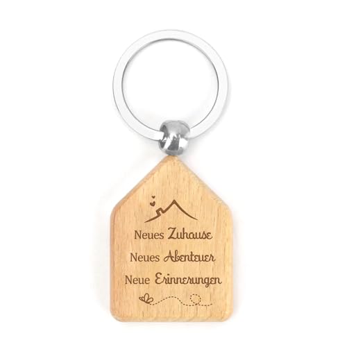 Wixelon Geschenk Zum Einzug,Einzugsgeschenke Wohnung,Geschenk Zum Einzug Ins Haus,Geschenk Einzug,Geschenke Zum Einzug,Einweihungsgeschenk,Schlüsselanhänger Haus,Einzugsgeschenk,Geschenk Einzug Haus