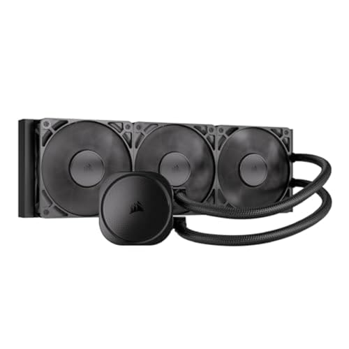 Corsair Nautilus 360 RS CPU-Flüssigkeitskühler – 360mm AIO – Geräuscharm – Direkter Mainboard-Anschluss – Intel LGA 1851/1700, AMD AM5/AM4 – 3X RS120-Ventilatoren Inbegriffen – Schwarz