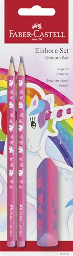 Faber-Castell - Schreibset Einhorn mit Bleistiften & Radiergummi