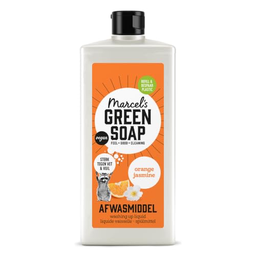 Marcel's Green Soap - Spülmittel Orange & Jasmin - Geschirrspülmittel - Vegan - 500 ml