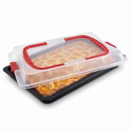 Dr. Oetker Backblech mit Transporthaube Bake & Go 42 x 30 cm
