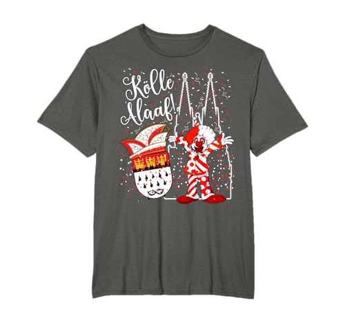 Kölner Dom Clown Köln Alaaf Konfetti Karneval Fashion Parade T-Shirt