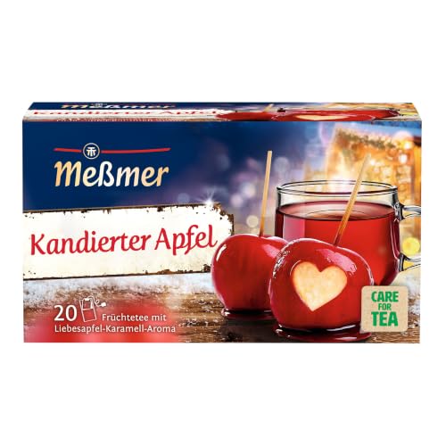Meßmer Kandierter Apfel | Früchtetee mit Liebesapfel-Karamell-Aroma | 20 Teebeutel | aromatisch & fruchtig