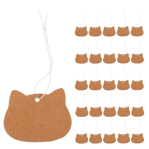 Homoyoyo 200stücke Kraftpapieranhänger Mit Schnur Blanko Beschreibbare Preisetiketten Für Handgefertigte Produkte Kleidung Und Geschenkverpackungen Umweltbewusste Hängeetiketten Für