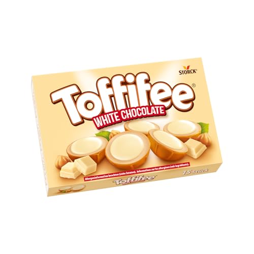 Toffifee White Chocolate, Süßigkeit mit Haselnuss & Karamell - 1 x 125 g