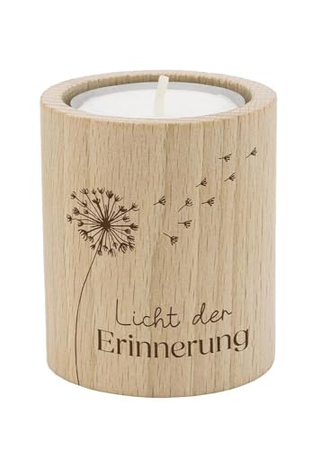 Licht der Erinnerung: Teelichthalter (Wood-Art)