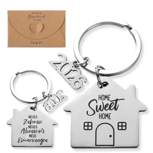 2 Stücke Wohnung Schlüsselanhänger Einzugsgeschenke Wohnung Neu Hause