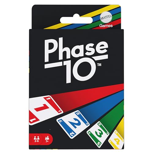 Mattel Games Phase 10 Kartenspiel ab 7 Jahren, 2-6 Spieler
