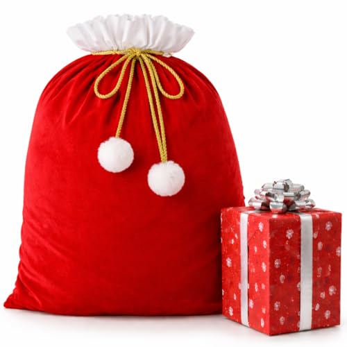 TK Gruppe Timo Klingler Nikolaussack 90x60 cm - Weihnachtssack - Accessoire Geschenkesack - Christmas Bag - Weihnachten - Weihnachtsmann Kostüm für Geschenke