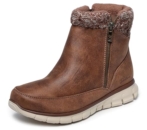 Skechers Synergy - Lovely Collab 167941-BRN, Women winter boots, Brown, 40 EU