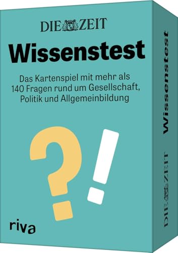 DIE ZEIT »Wissenstest«: Das Kartenspiel mit mehr als 140 Fragen rund um Gesellschaft, Politik und Allgemeinbildung | Quiz zum Online-Magazin. Geschenk zu Weihnachten, Geburtstag