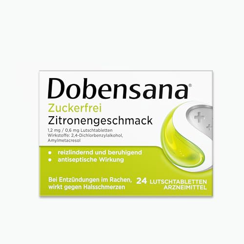 Dobensana Zuckerfrei Zitronengeschmack 1,2 mg/ 0,6 mg Lutschtabletten