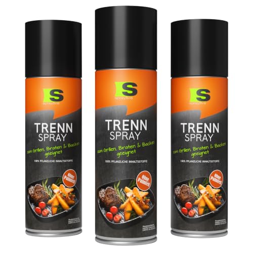 1 x 400ml Spraytive BBQ Trennspray - Zum Grillen, Braten & Backen - Trennfett, Antihaftspray, Non Stick Spray für Weber Grills, Tefal, Plancha Grills, Sandwich Maker