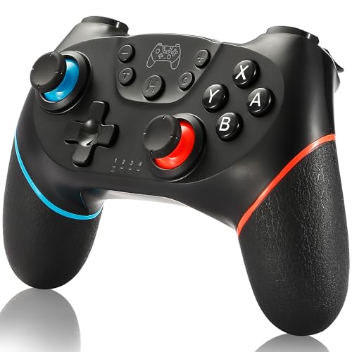 SPGOOD Wireless Controller für Switch, Wireless Pro Controller fürfür Switch/Switch 2/OLED/Lite, Turbo Funktion Einstellbarer Dual Vibration 6 Achsen Gyroskop Joystick