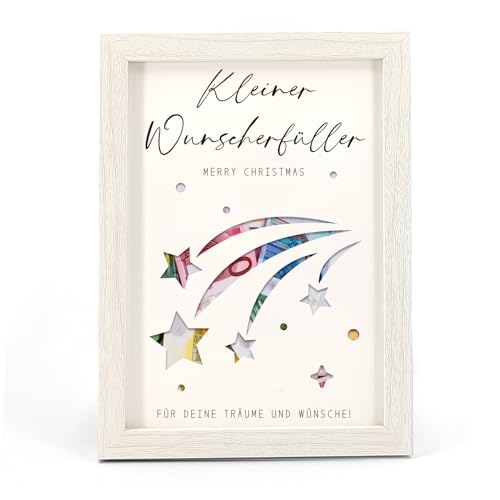 HSDSH Weihnachten Wunscherfüller Geldgeschenk, Weihnachtsgeld Verpackung, Wunscherfüller Geschenk zum Verschenken, Geschenkideen Weihnachten Geldgeschenk für Eltern Liebhaber Kinder Freund Familie