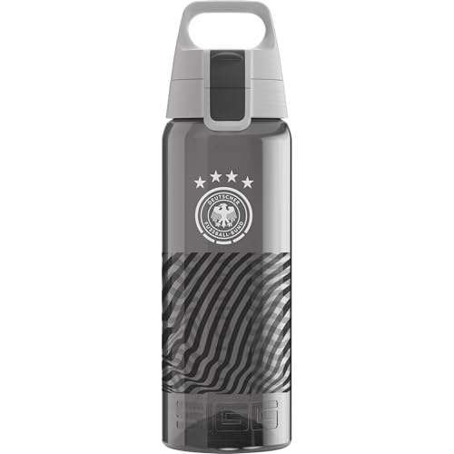 SIGG - Tritan Trinkflasche - Total Color ONE DFB One Team - Für Kohlensäurehaltige Getränke Geeignet - Spülmaschinenfest - Auslaufsicher - Leicht - BPA-frei - Anthracite- 0.6L